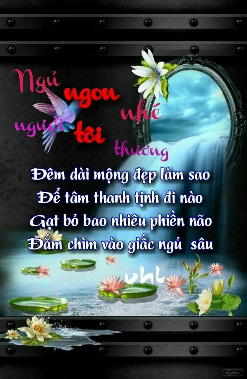 Ảnh chúc buổi tối ngủ ngon