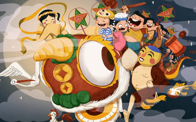 Rước đèn là một hoạt động không thể thiếu trong ngày lễ Trung Thu