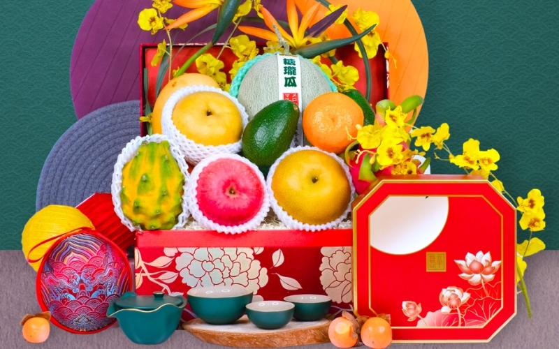 Ảnh mâm ngũ quả trong ngày lễ Trung Thu