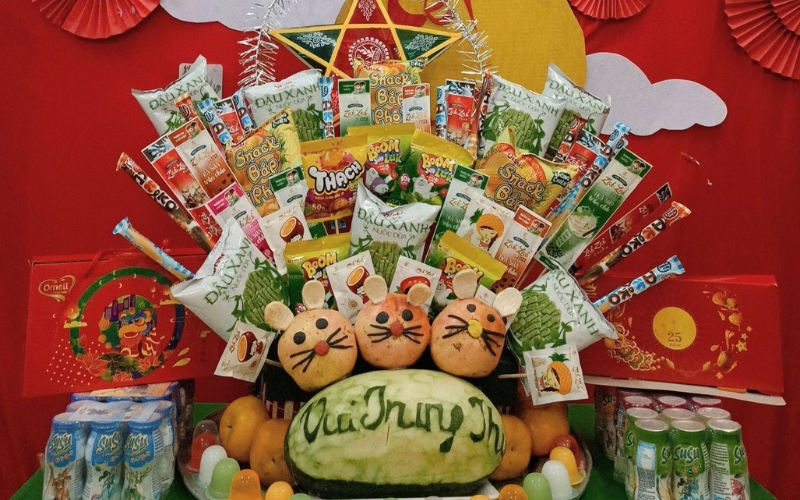 Mâm cỗ Trung thu Việt Nam vô cùng đa dạng món ăn