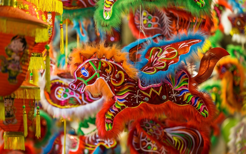 Ảnh nền Trung Thu sắc nét, rực rỡ, mang không khí lễ hội