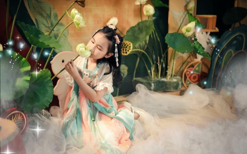 Concept chụp ảnh trung thu cho bé làm chị Hằng