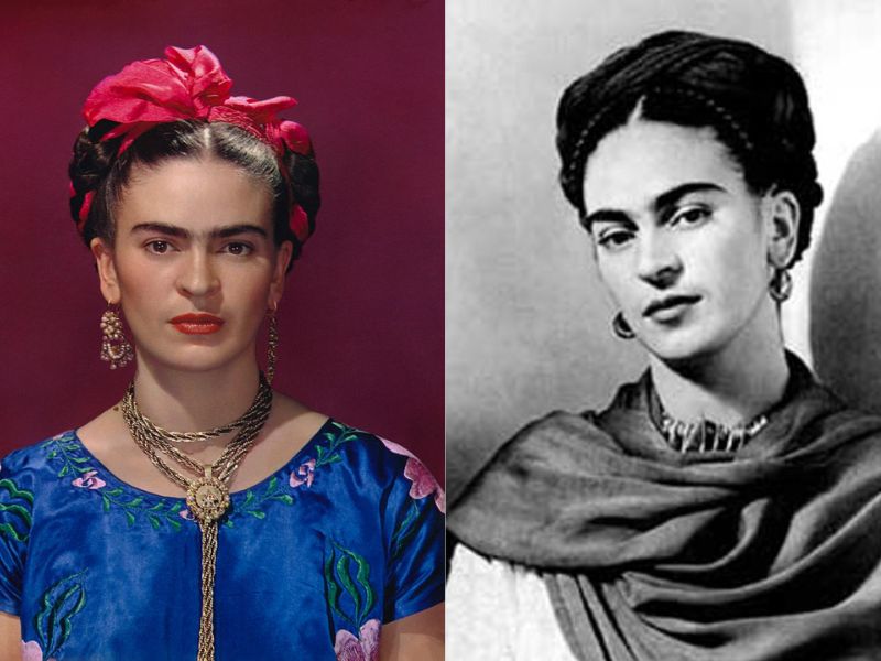 Frida Kahlo với dáng mày giao nhau nổi bật