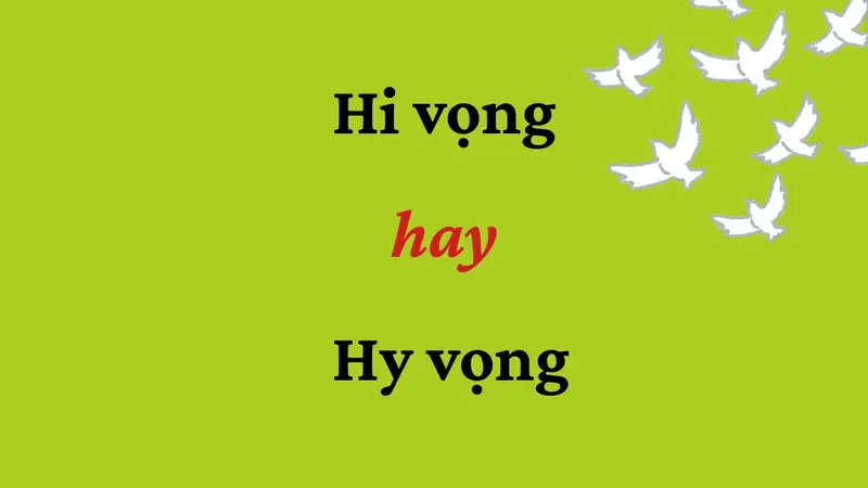 Hy vọng hay Hi vọng