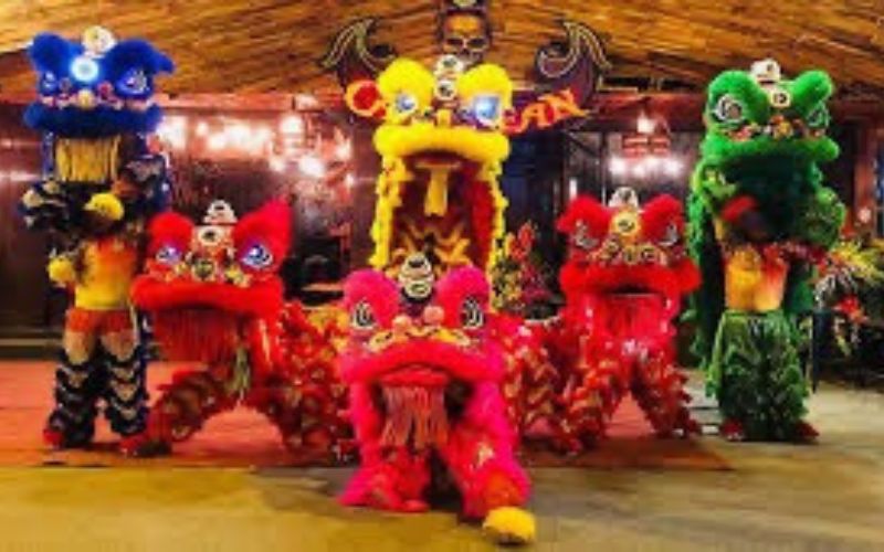 Hình ảnhh Lân - Sư - Rồng trong tết Trung thu