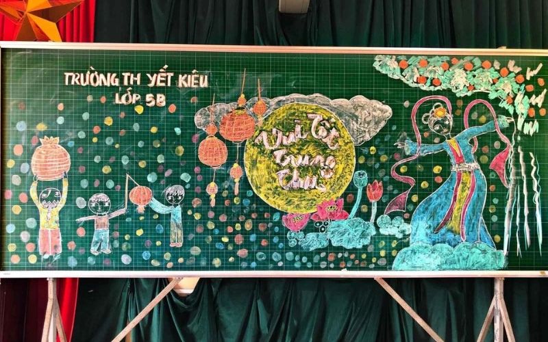 Lên ý tưởng và chọn chủ đề cho bảng vẽ trung thu độc đáo hơn