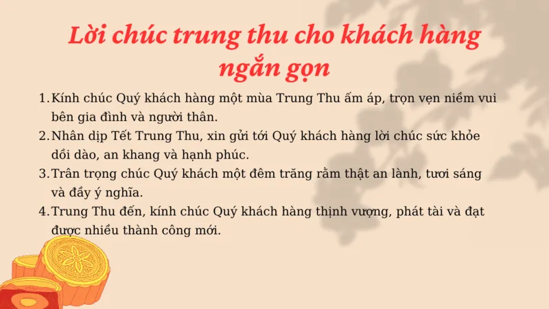 Lời chúc trung thu cho khách hàng ngắn gọn