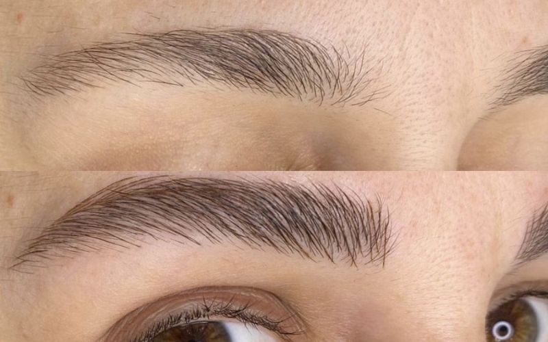 Lông mày chữ nhất ở nữ