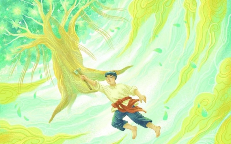 Nội dung kể về các câu hỏi của một cháu bé với chú Cuội