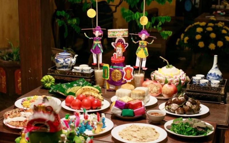 Trang trí mâm cỗ truyền thống mang đến nét đẹp văn hóa và không khí ấm cúng trong ngày lễ