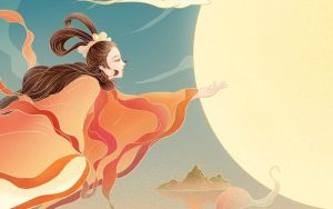 Tranh Trung Thu tái hiện không khí rộn ràng, ấm áp của đêm trăng rằm tháng Tám