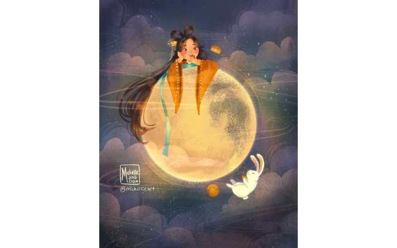 Tranh dân gian Trung Thu mộc mạc, rực rỡ sắc màu, khắc họa nét đẹp lễ hội truyền thống