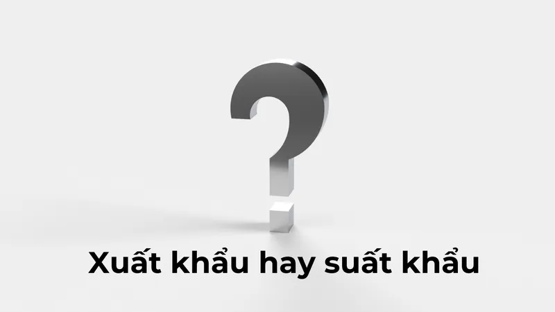 Xuất khẩu hay suất khẩu đúng chính tả