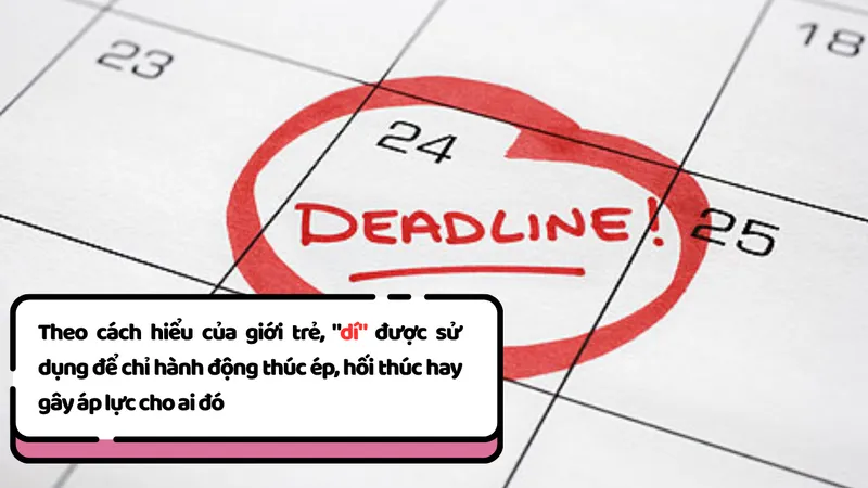 Dí nghĩa là gì trên mạng xã hội