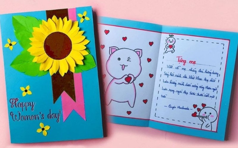 Một tấm thiệp đơn giản nhưng nó có thể chất chứa rất nhiều lời yêu thương