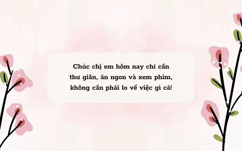 Lời chúc cho chị em phái nữ hài hước