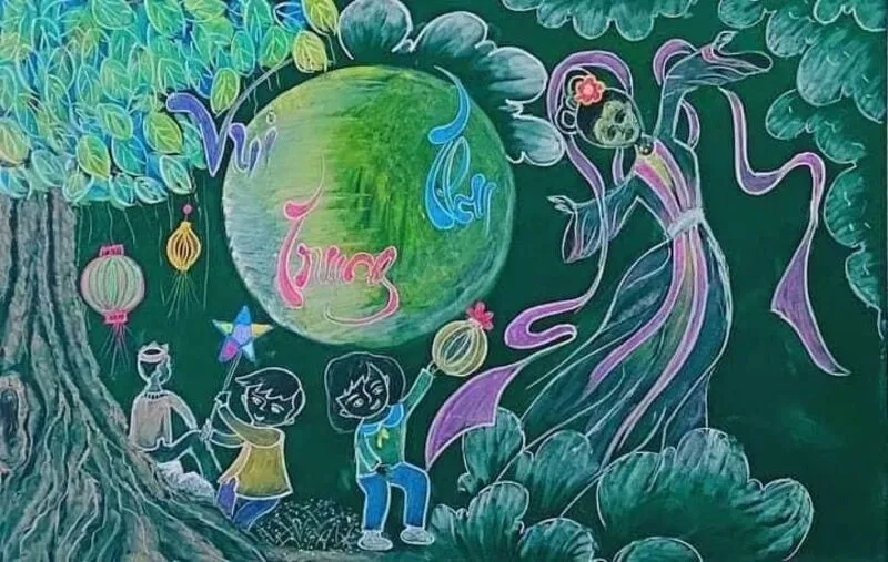 Mẫu bảng chị Hằng, chú Cuội