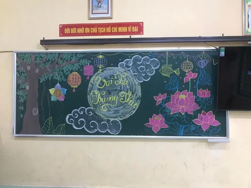 Mẫu bảng Tết trăng rằm