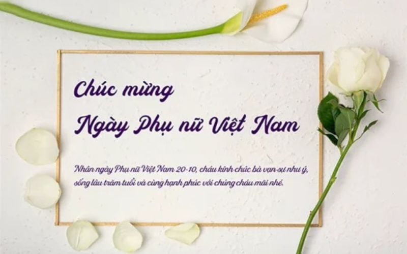 Thiệp 20/10 cảm ơn mẹ chân thành