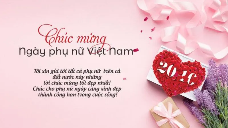 Thiệp chúc mừng ngày Phụ Nữ Việt Nam