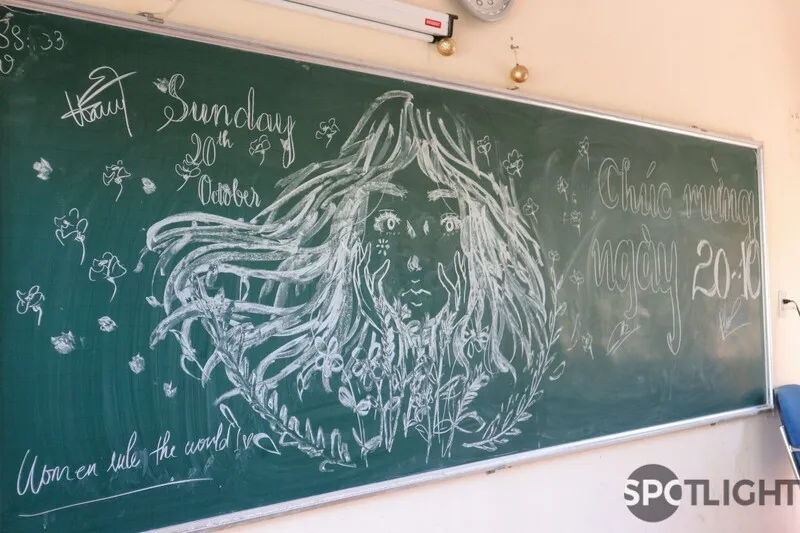 Vẽ bảng ngày 20 tháng 10