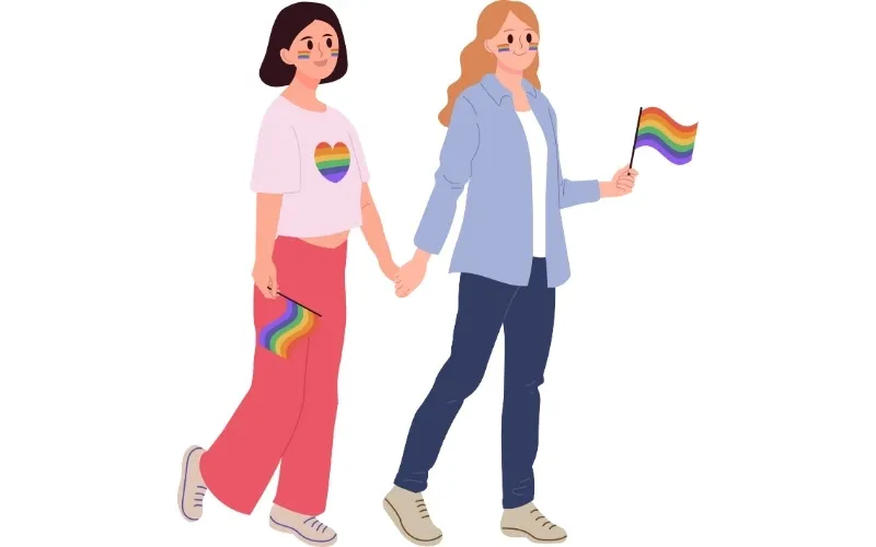 Bách hợp trong ngôn ngữ hiện đại là đại diện cho mối quan hệ nữ - nữ