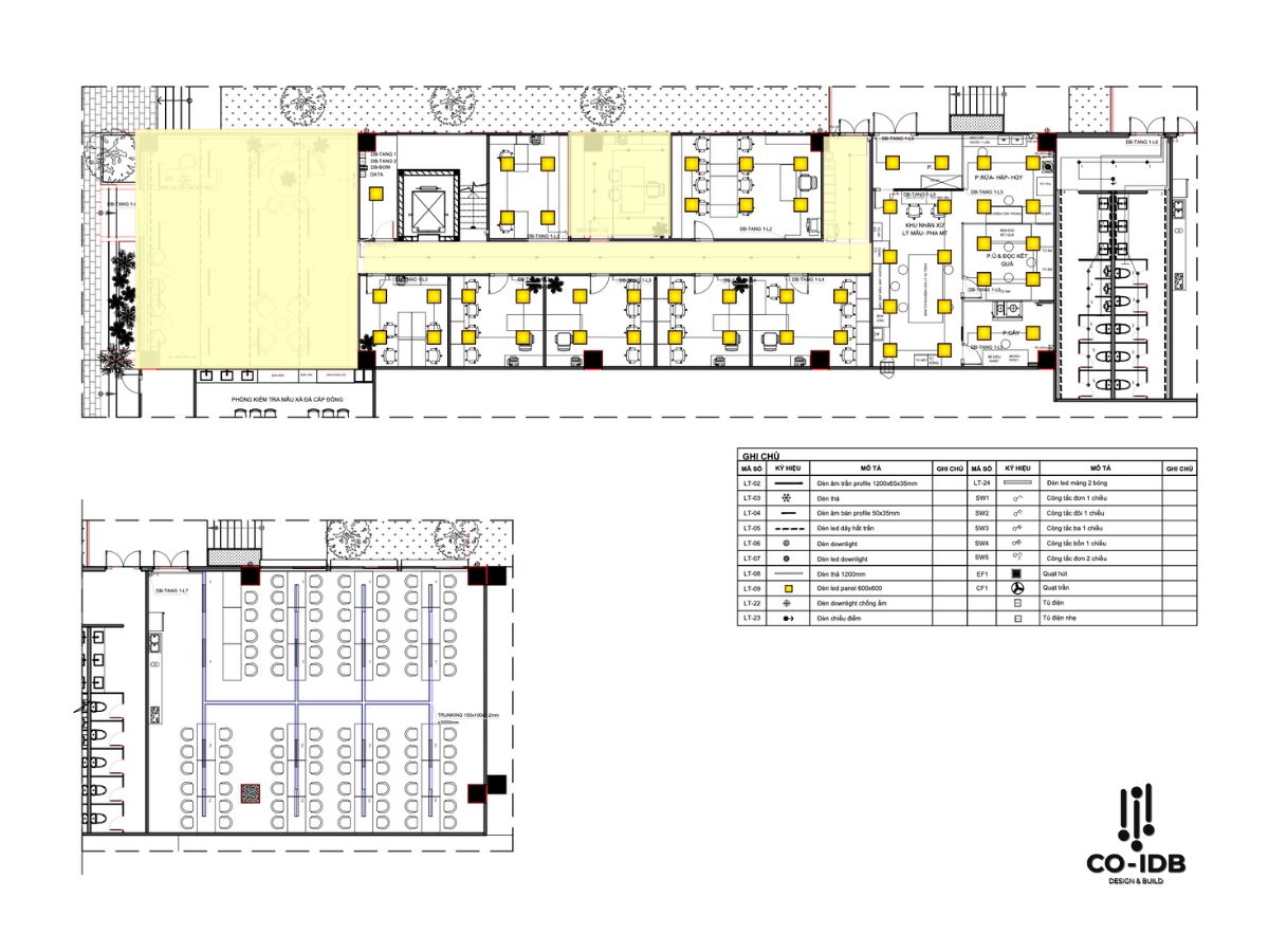 Effective ceiling lighting layout