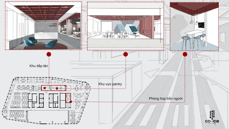 Bản vẽ thiết kế văn phòng làm việc hiện đại chi tiết