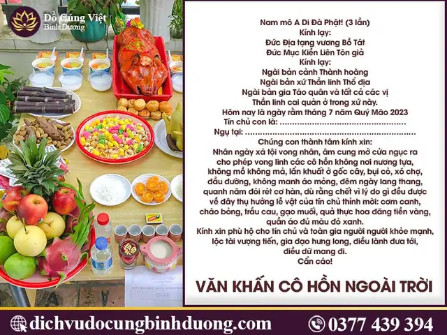 Bài Biến Hóa Thưc Ăn Trong Nghi Cúng Cô Hồn