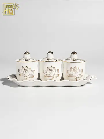 Bộ 3 Chung Cúng Có Nắp Bộ 3 Chung Cúng Có Nắp