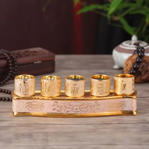 Bộ 5 Ly Sứ Cúng