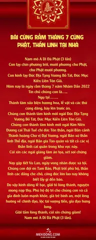 Kinh Phật Cúng Rằm Tháng 7