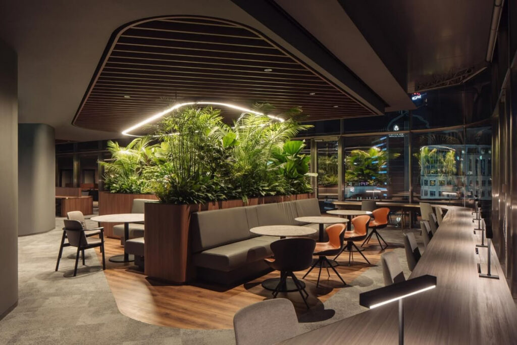Thiết kế văn phòng kết hợp với cafe vô cùng ấn tượng