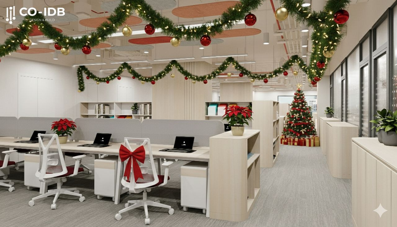 Explore office Christmas decoration samples