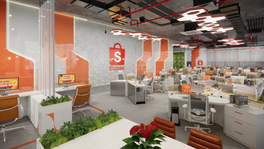 Trụ sở Shopee Việt Nam nằm tại hai thành phố lớn 